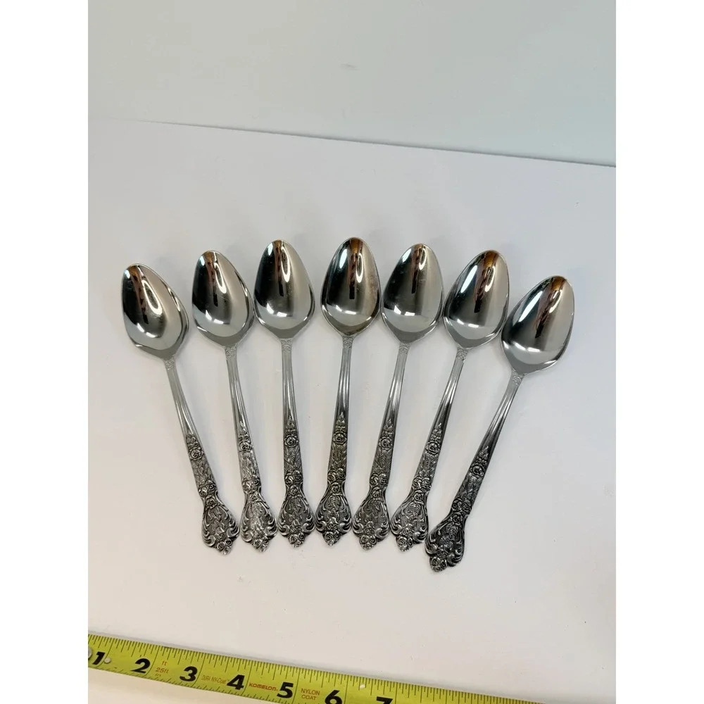 Versailles by MSI Japan Stainless Steel Set of 7 Oval Soup Spoons 7 3/8